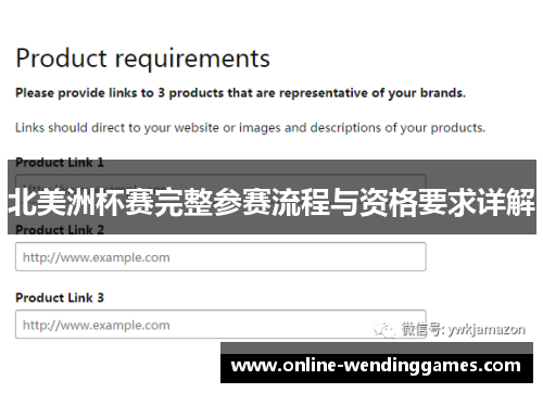 北美洲杯赛完整参赛流程与资格要求详解 北美洲杯赛完整参赛流程与资格要求详解